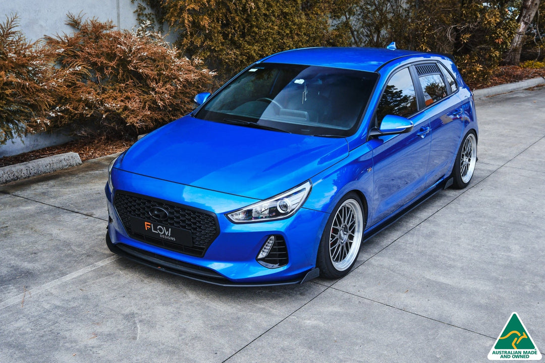 i30 SR Hatch (2017-2018) Front Lip Splitter & Mounting Brace - Image 8 by Flow Design