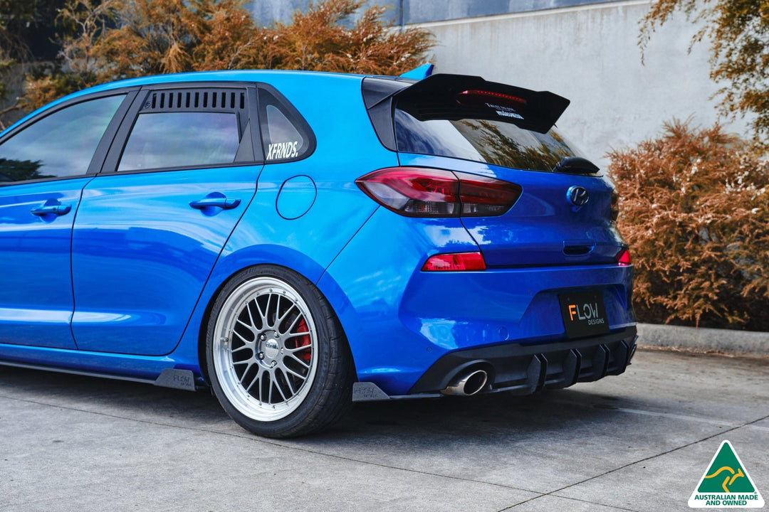 i30 SR Hatch (2017-2018) Flow-Lock Rear Diffuser - Image 4 by Flow Design