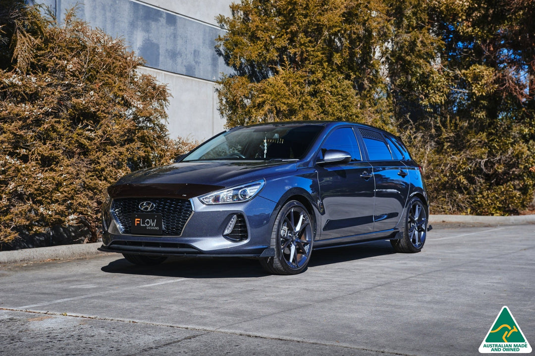 i30 Hatch PD1, PD2 2018-2020 Front Lip Splitter & Mounting Brace - Image 10 by Flow Design