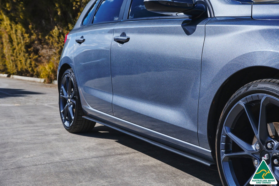 i30 Hatch PD1, PD2 2018-2020 Side Skirt Splitters (Pair) - Image 5 by Flow Design