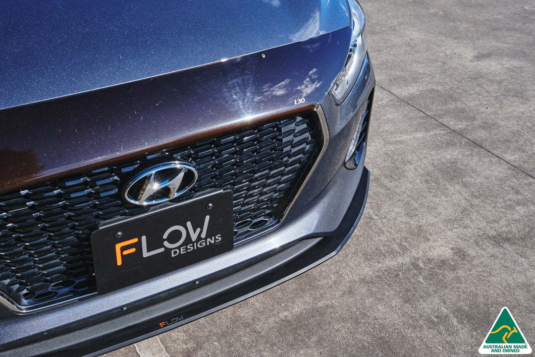 i30 Hatch PD1, PD2 2018-2020 Front Lip Splitter & Mounting Brace - Image 2 by Flow Design