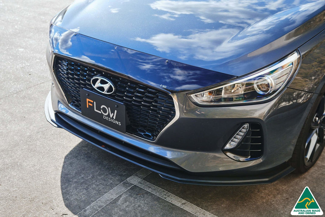 i30 Hatch PD1, PD2 2018-2020 Front Lip Splitter Extensions (Pair) - Image 2 by Flow Design