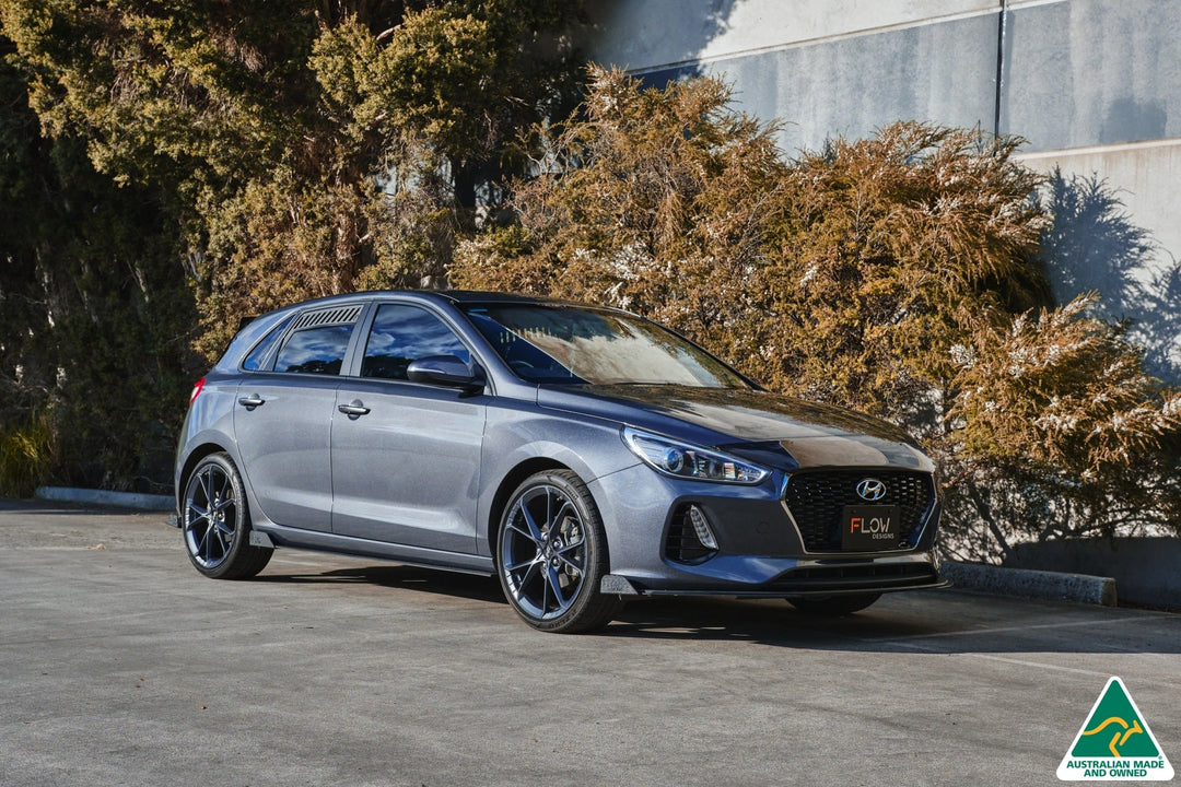 i30 Hatch PD1, PD2 2018-2020 Front Lip Splitter Extensions (Pair) - Image 6 by Flow Design
