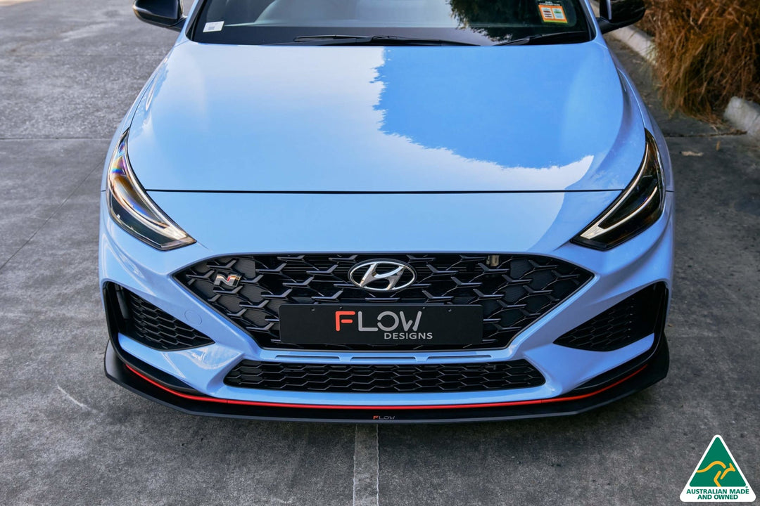 i30N Hatch PD FL 2021 Front Lip Splitter & Reinforcement Brackets - Image 2 by Flow Design