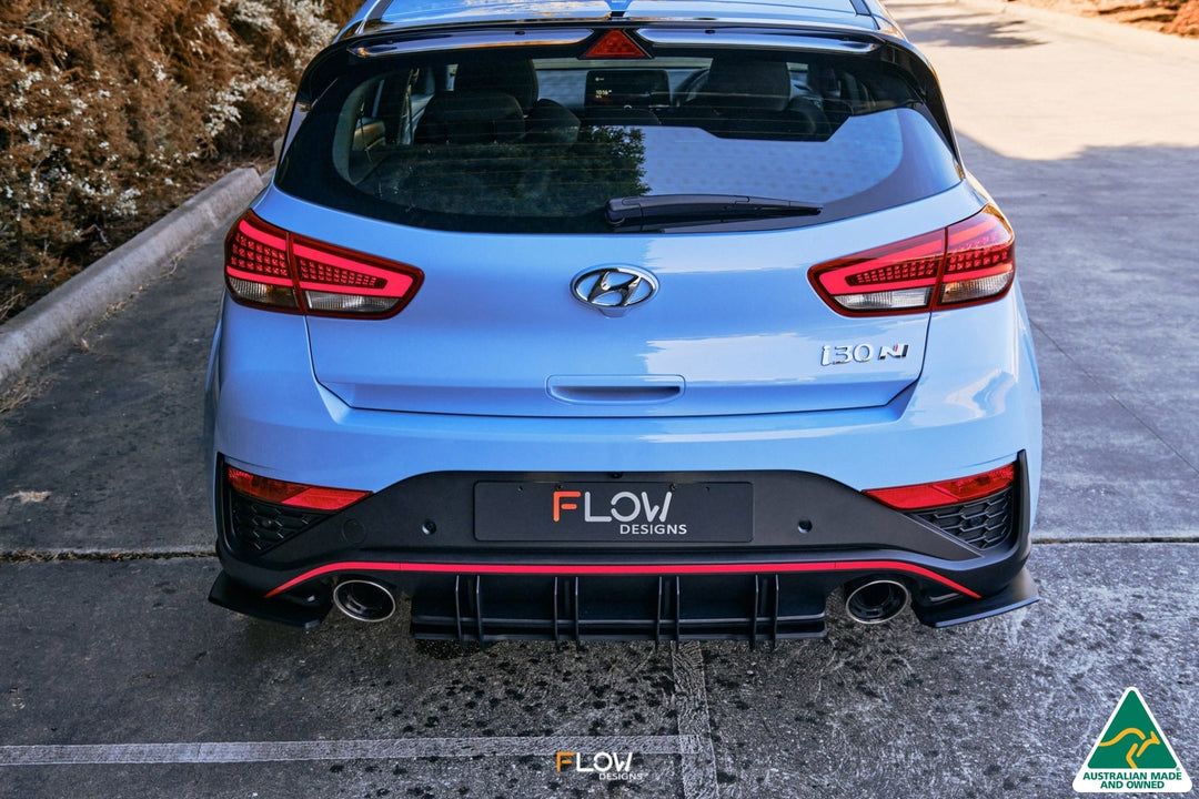 i30N Hatch PD FL 2021 Flow-Lock Rear Diffuser - Image 8 by Flow Design