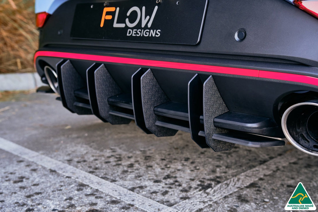 i30N Hatch PD FL 2021 Flow-Lock Rear Diffuser - Image 2 by Flow Design