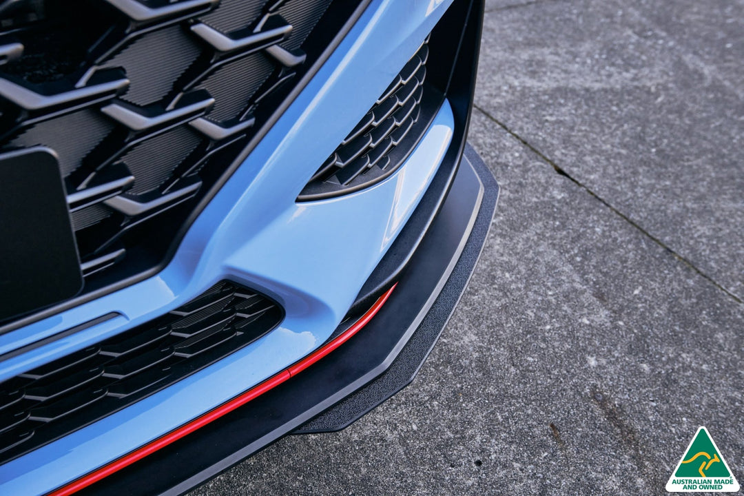 i30N Hatch PD FL 2021 Front Lip Splitter Extensions (Pair) - Image 2 by Flow Design