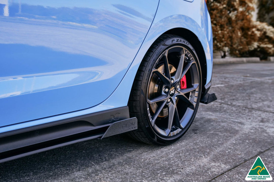 i30N Hatch PD FL 2021 Side Skirt Splitter Winglets (Pair) - Image 2 by Flow Design