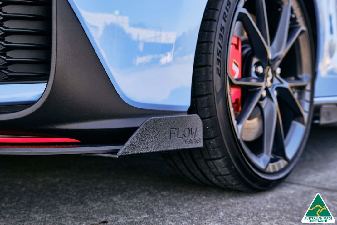 i30N Hatch PD FL 2021 Front Lip Splitter Winglets (Pair) - Image 2 by Flow Design