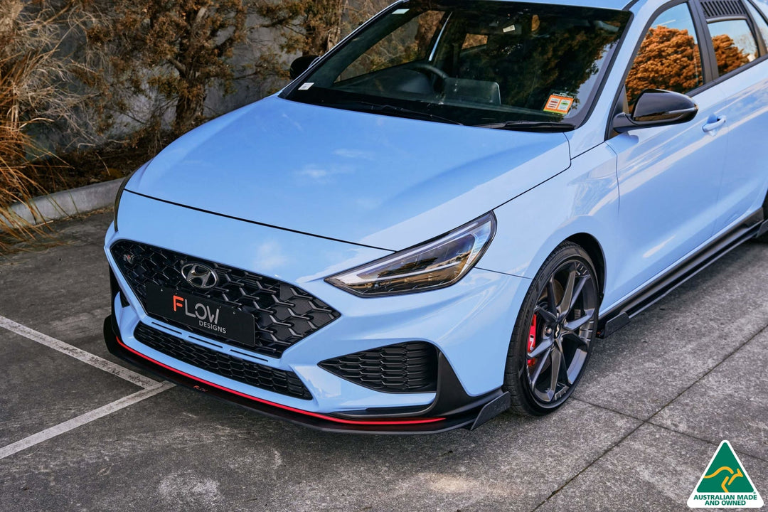 i30N Hatch PD FL 2021 Front Lip Splitter Winglets (Pair) - Image 4 by Flow Design
