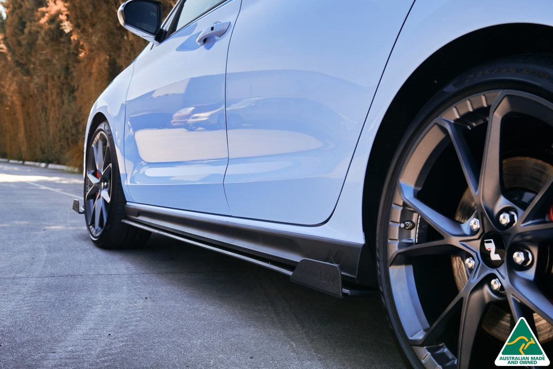 i30N Hatch PD FL 2021 Side Skirt Splitter Winglets (Pair) - Image 6 by Flow Design