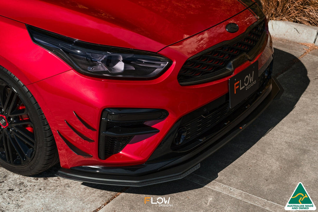 Cerato GT PFL Front Lip Splitter & Reinforcement Brackets - Image 6 by Flow Design