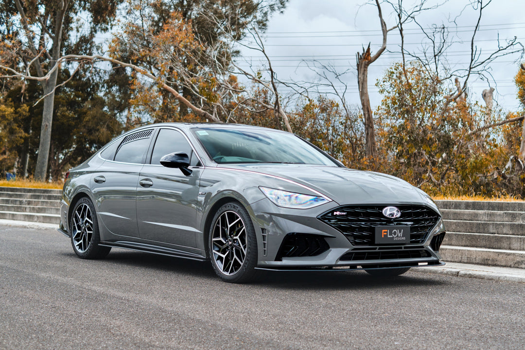 DN8 Sonata N Line 2020-2023 Front Lip Splitter & Reinforcement Bracket - Image 6 by Flow Design
