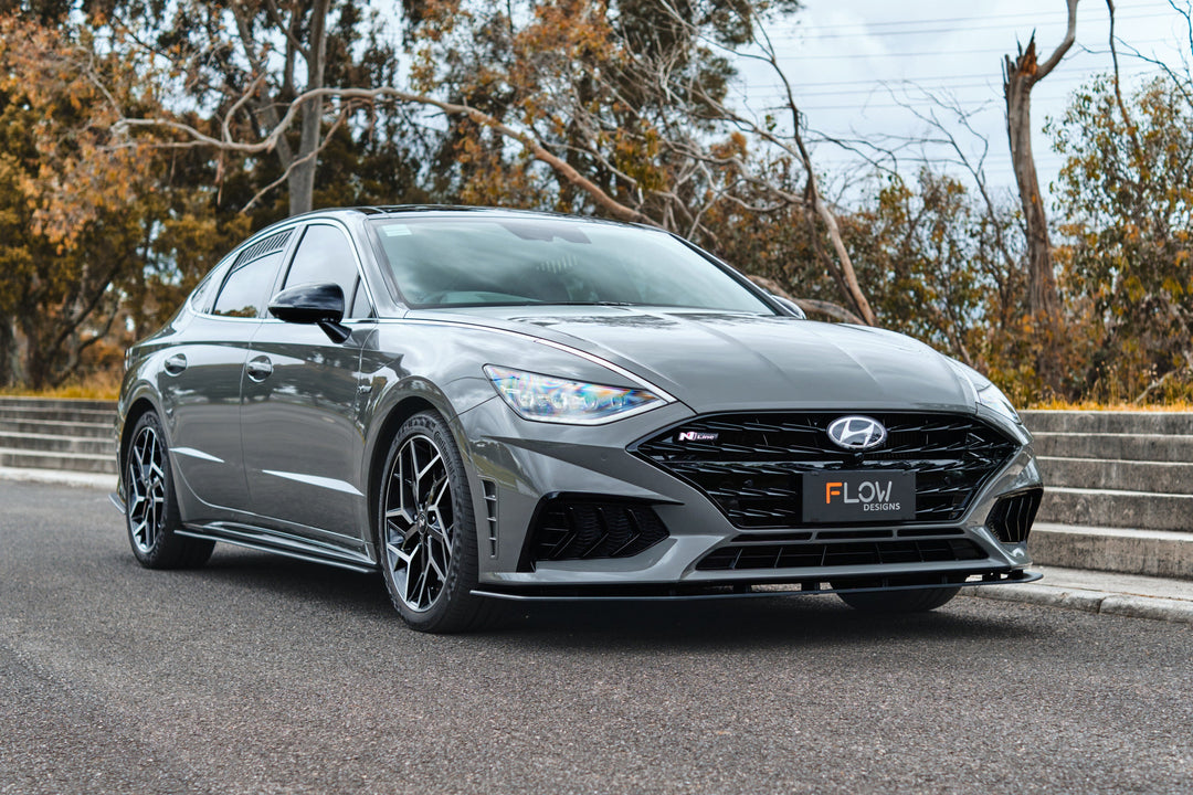 DN8 Sonata N Line 2020-2023 Front Lip Splitter & Reinforcement Bracket - Image 2 by Flow Design