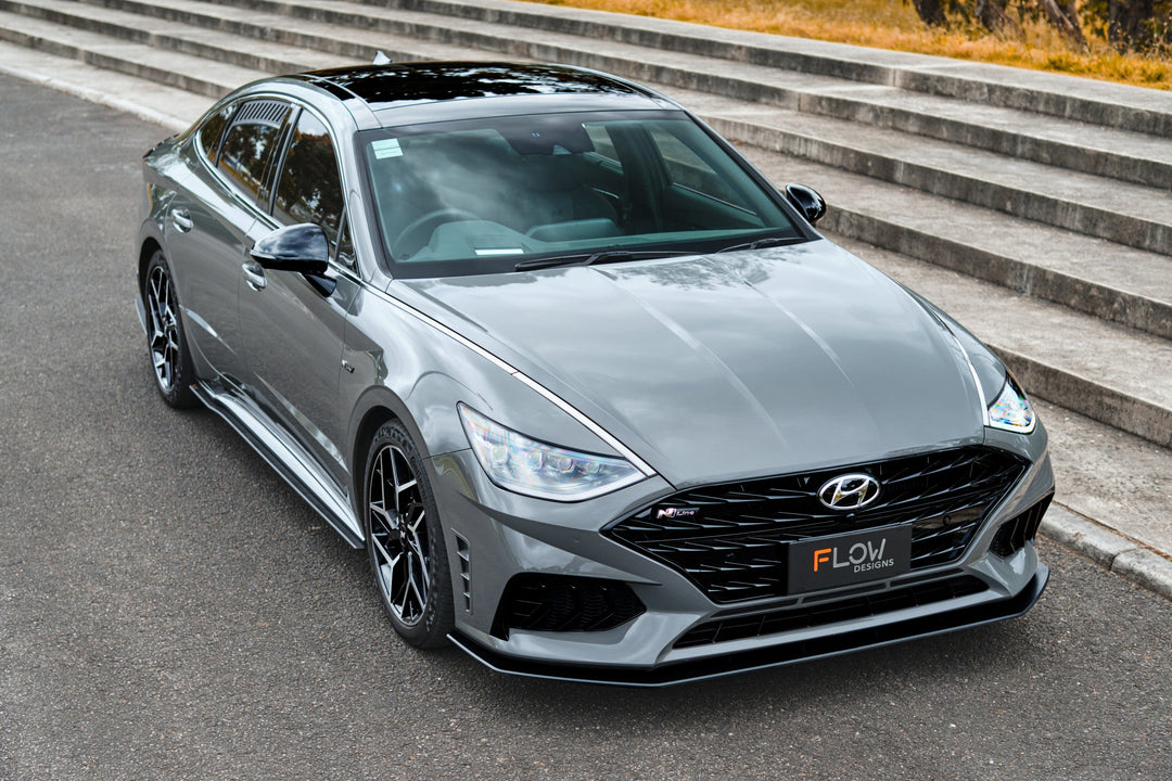 DN8 Sonata N Line 2020-2023 Front Lip Splitter & Reinforcement Bracket - Image 3 by Flow Design