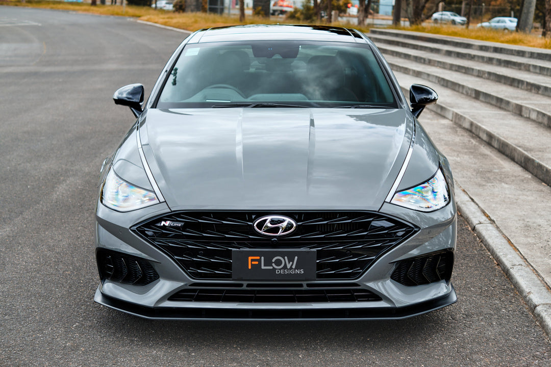 DN8 Sonata N Line 2020-2023 Front Lip Splitter & Reinforcement Bracket - Image 4 by Flow Design