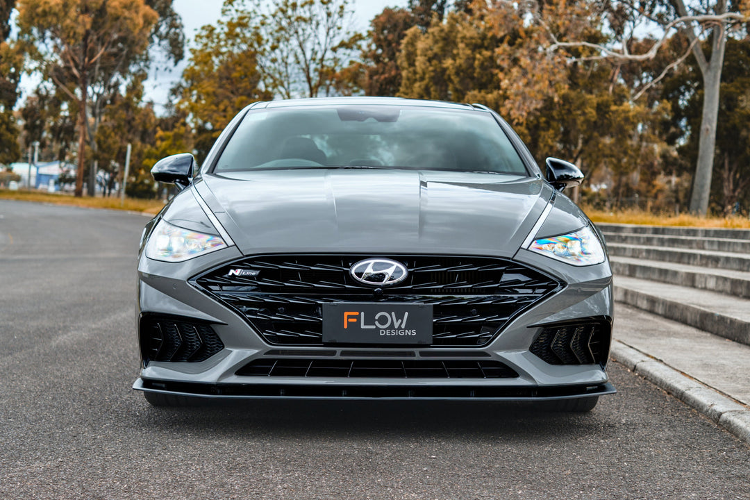 DN8 Sonata N Line 2020-2023 Front Lip Splitter & Reinforcement Bracket - Image 5 by Flow Design