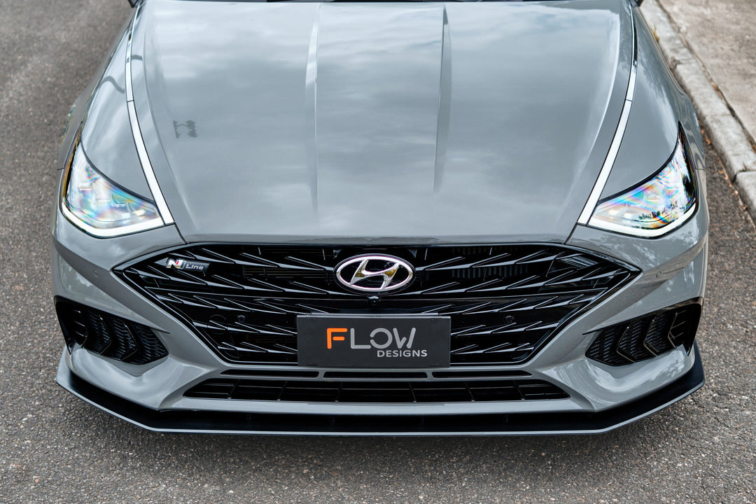 DN8 Sonata N Line 2020-2023 Front Lip Splitter & Reinforcement Bracket - Image 1 by Flow Design