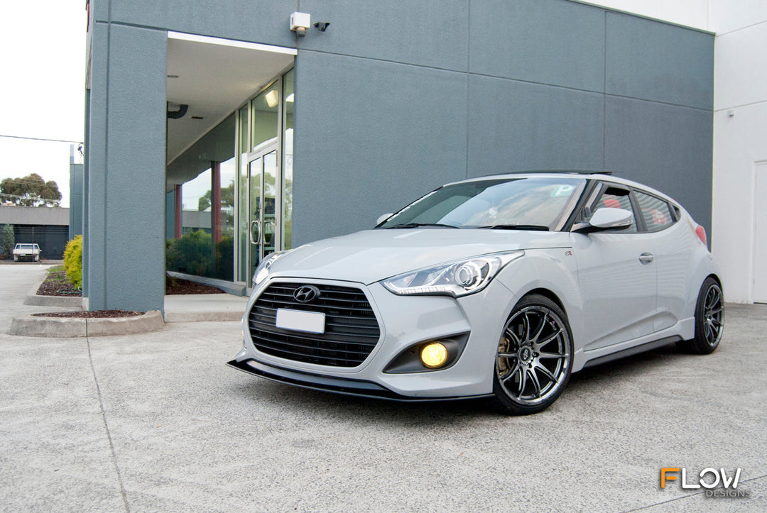 Veloster SR Turbo Front Lip Splitter - Image 2 by Flow Design