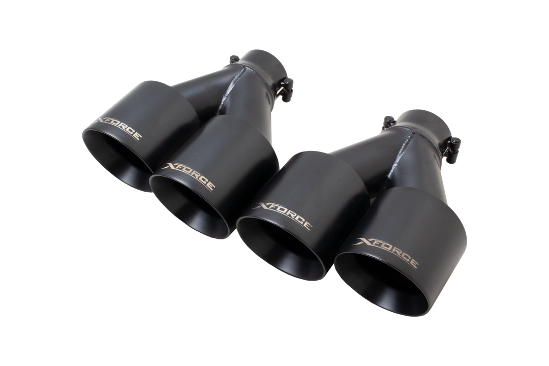 Kia Cerato GT Sedan 2022+ - Exhaust Tip Kit for xForce Cat-Back - Matte Black
