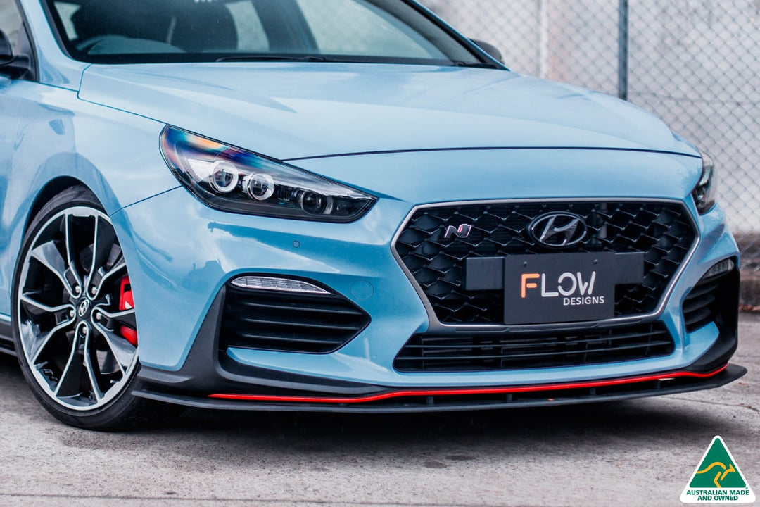 i30N Hatch PD (2018-2020) Front Lip Splitter & Reinforcement Brackets - Image 4 by Flow Design