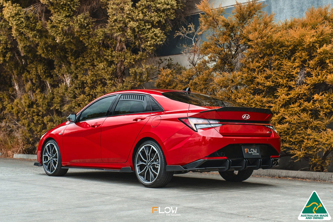 CN7 i30 N Line Sedan 2020 - 2022 Side Skirt Splitter Winglets (Pair) - Image 8 by Flow Design