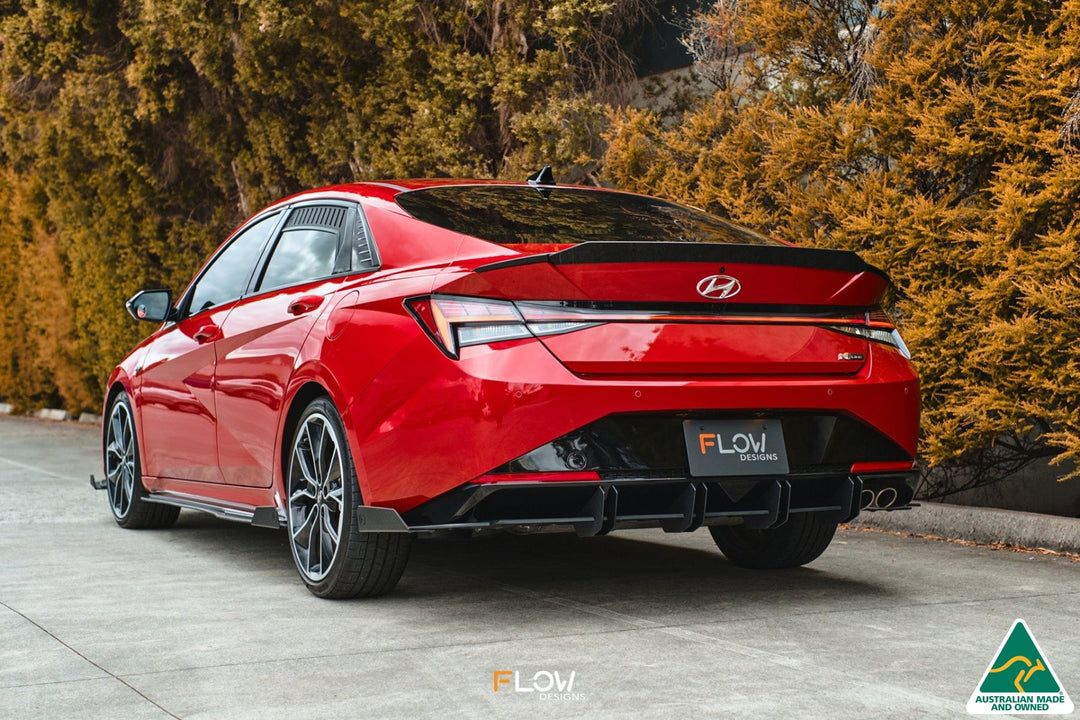 CN7 Elantra N Line Sedan 2020 Rear Spat Winglets (Pair) - Image 6 by Flow Design