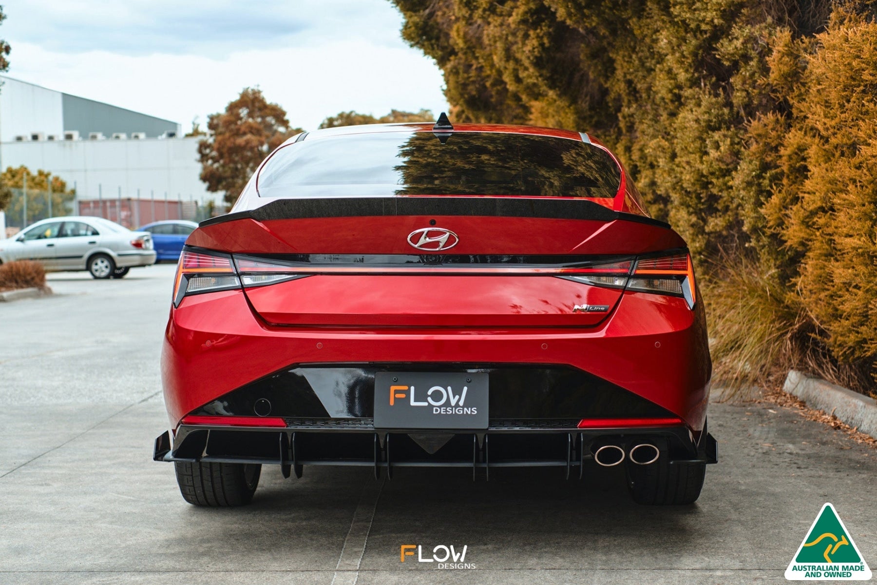 CN7 Elantra N Line Sedan 2020 Flow-Lock Rear Diffuser