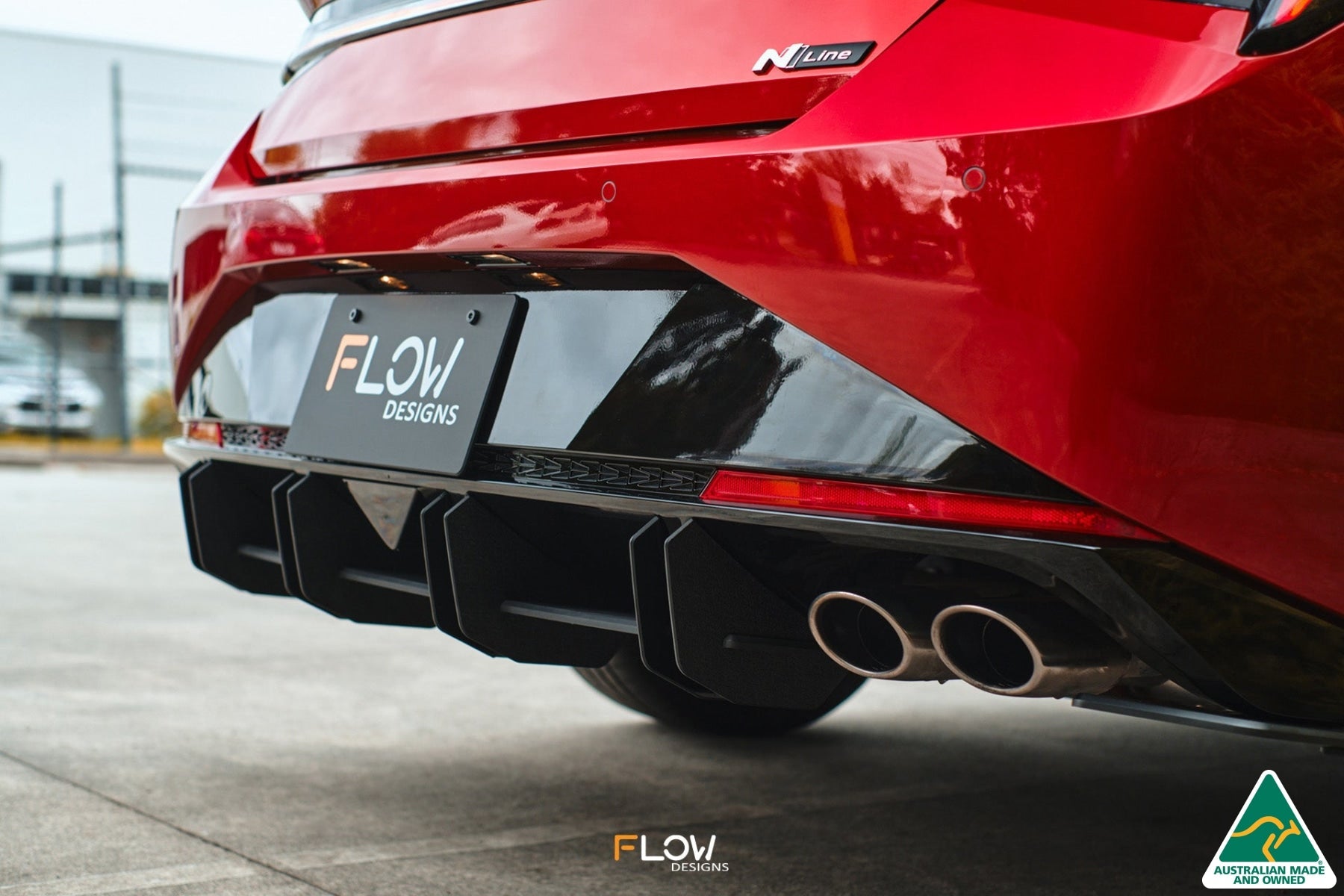 CN7 Elantra N Line Sedan 2020 Flow-Lock Rear Diffuser