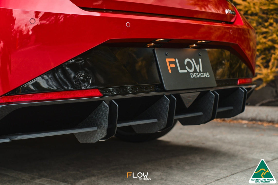 CN7 Elantra N Line Sedan 2020 Flow-Lock Rear Diffuser - Image 2 by Flow Design