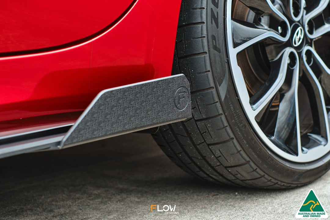CN7 Elantra N Line Sedan 2020 Side Skirt Splitter Winglets (Pair) - Image 4 by Flow Design