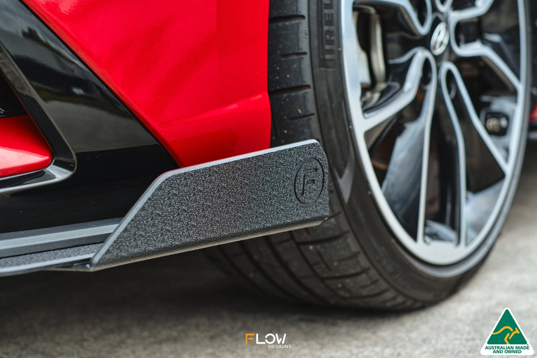 CN7 i30 N Line Sedan 2020 - 2022 Front Lip Splitter Winglets (Pair) - Image 2 by Flow Design