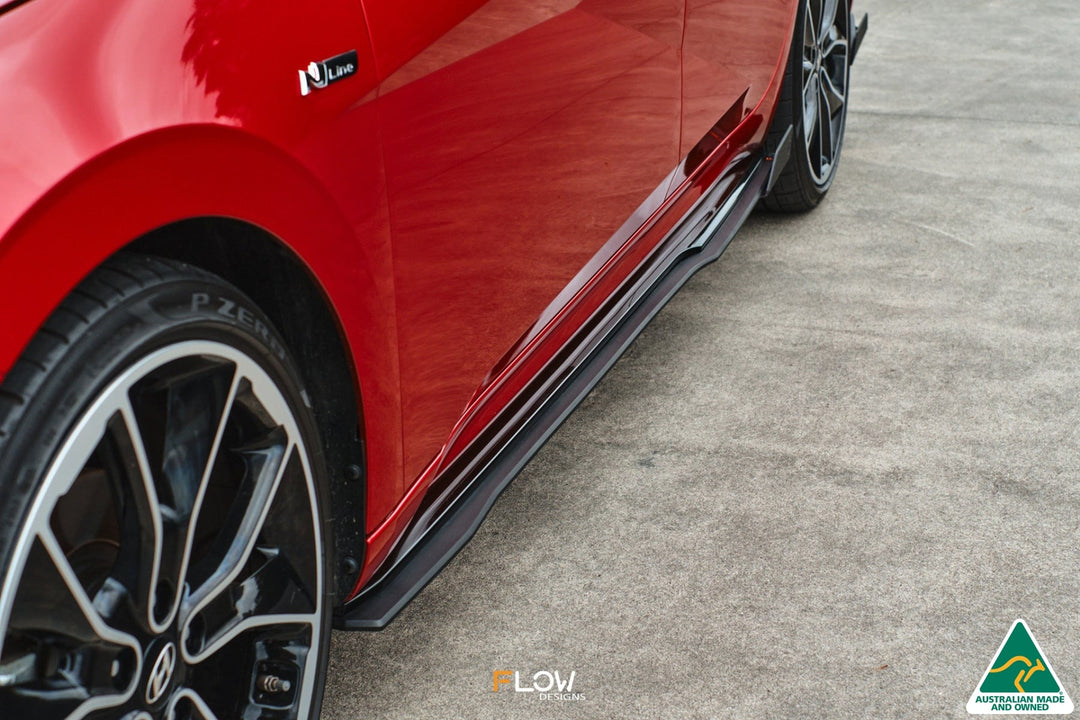 CN7 i30 N Line Sedan 2020 Side Skirt Splitters (Pair) - Image 4 by Flow Design