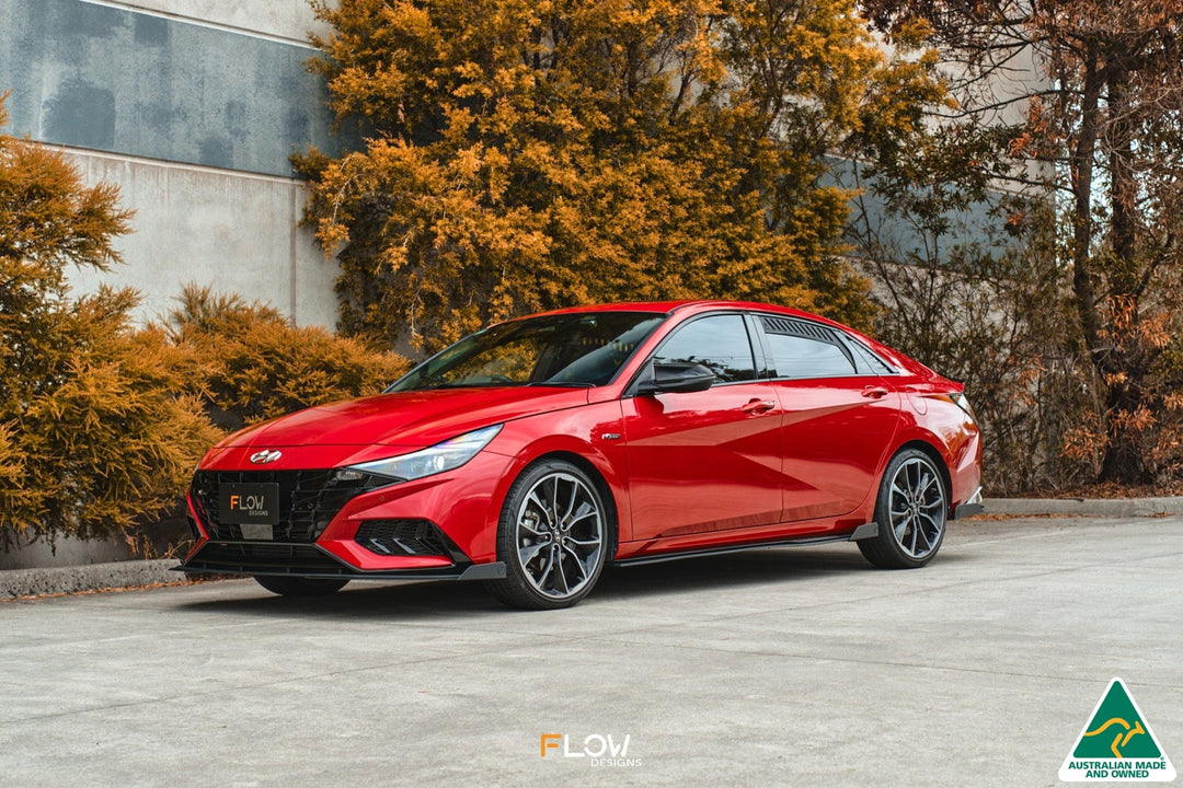 CN7 Elantra N Line Sedan 2020 Side Skirt Splitters (Pair) - Image 10 by Flow Design