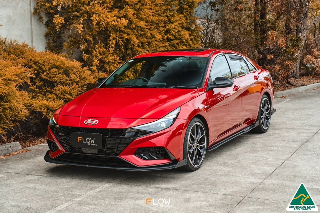 CN7 i30 N Line Sedan 2020 - 2022 Front Lip Splitter Winglets (Pair) - Image 8 by Flow Design