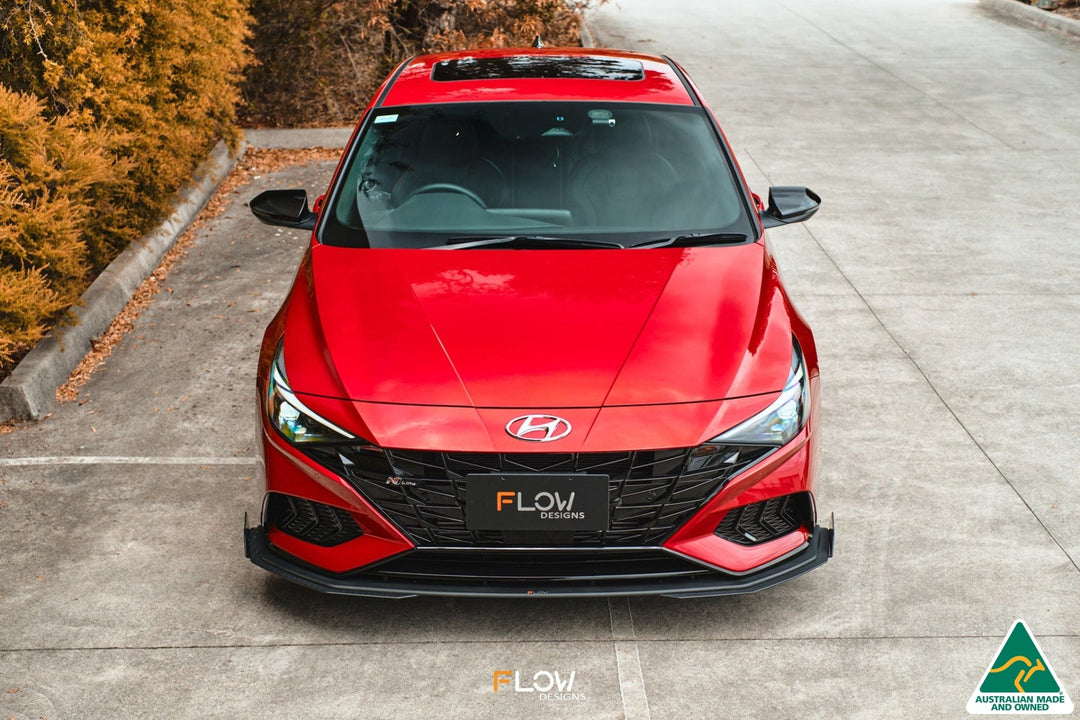 CN7 i30 N Line Sedan 2020 - 2022 Front Lip Splitter Extensions (Pair) - Image 8 by Flow Design