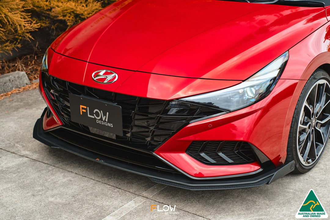 CN7 i30 N Line Sedan 2020 - 2022 Front Lip Splitter & Mounting Brace - Image 9 by Flow Design
