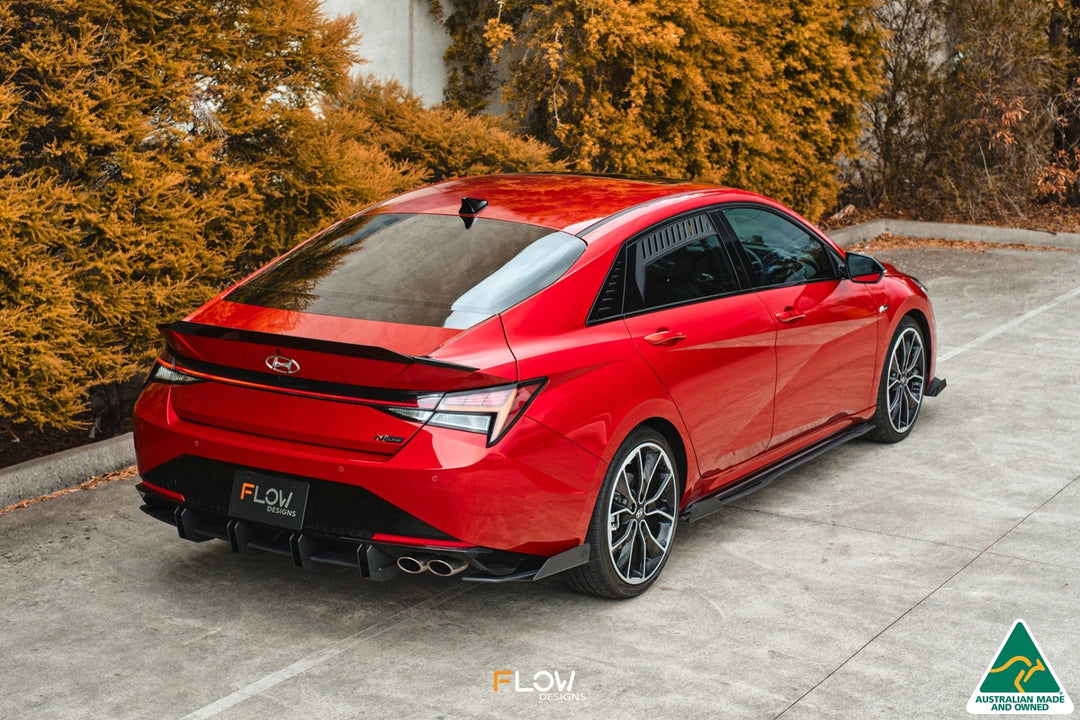 CN7 i30 N Line Sedan 2020 - 2022 Rear Window Vents (Pair) - Image 14 by Flow Design