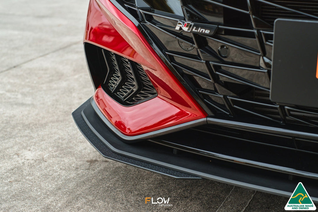 CN7 Elantra N Line Sedan 2020 Front Lip Splitter Extensions (Pair) - Image 2 by Flow Design