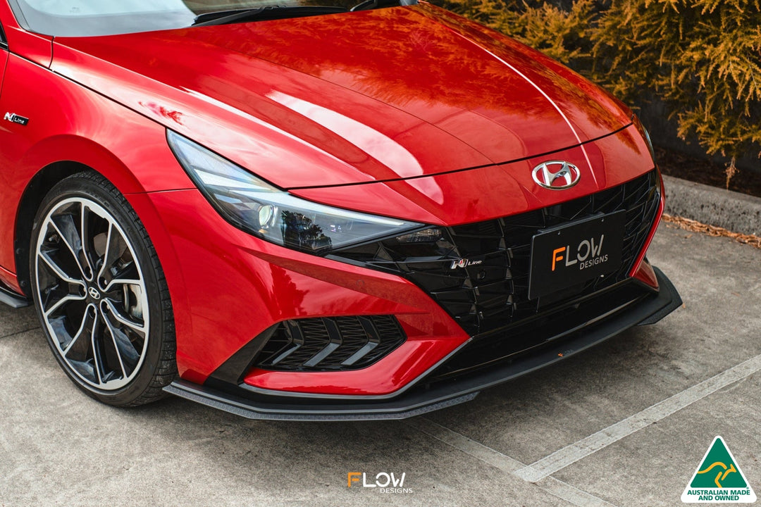 CN7 i30 N Line Sedan 2020 - 2022 Front Lip Splitter Extensions (Pair) - Image 4 by Flow Design