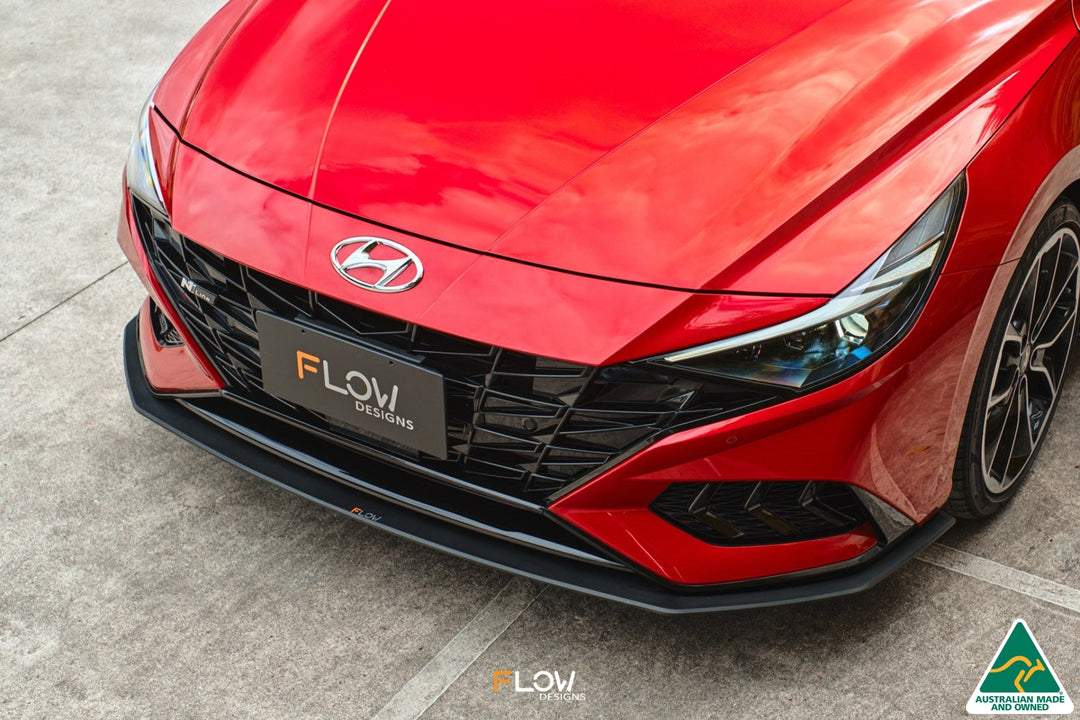 CN7 i30 N Line Sedan 2020 - 2022 Front Lip Splitter & Mounting Brace - Image 2 by Flow Design