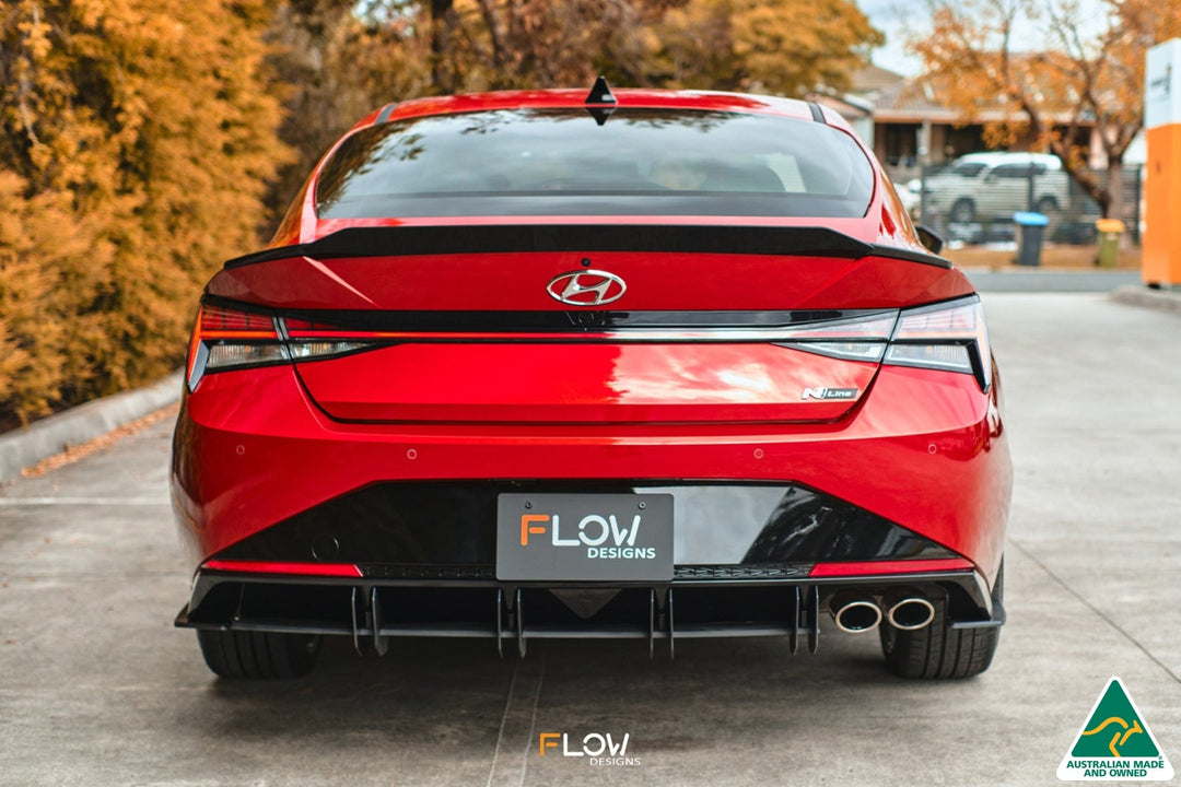 CN7 Elantra N Line Sedan 2020 Rear Spoiler Extension - Image 12 by Flow Design