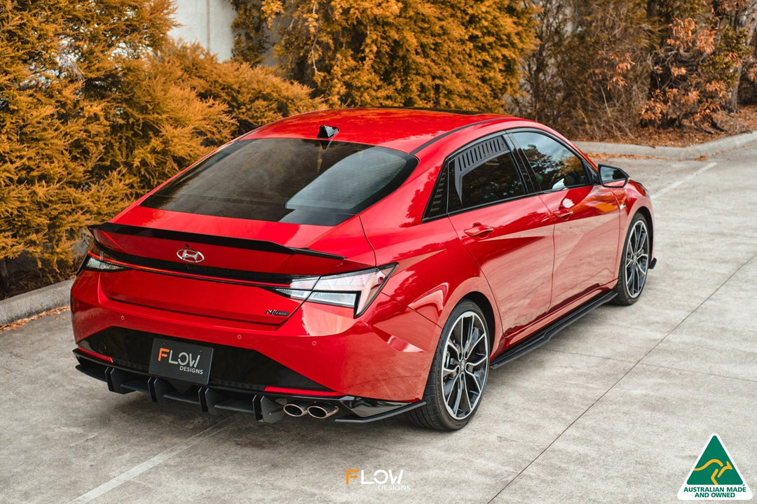 CN7 Elantra N Line Sedan 2020 Rear Window Vents (Pair) - Image 14 by Flow Design