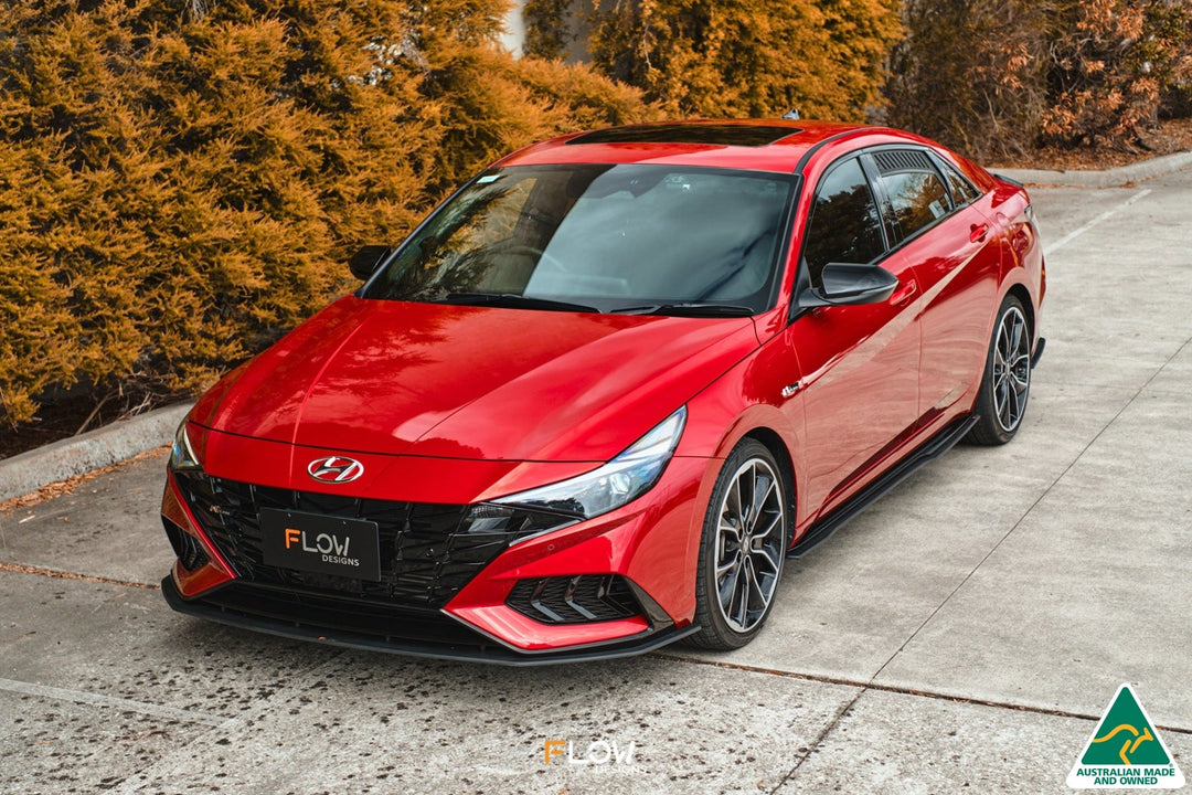 CN7 Elantra N Line Sedan 2020 Front Lip Splitter & Mounting Brace - Image 10 by Flow Design