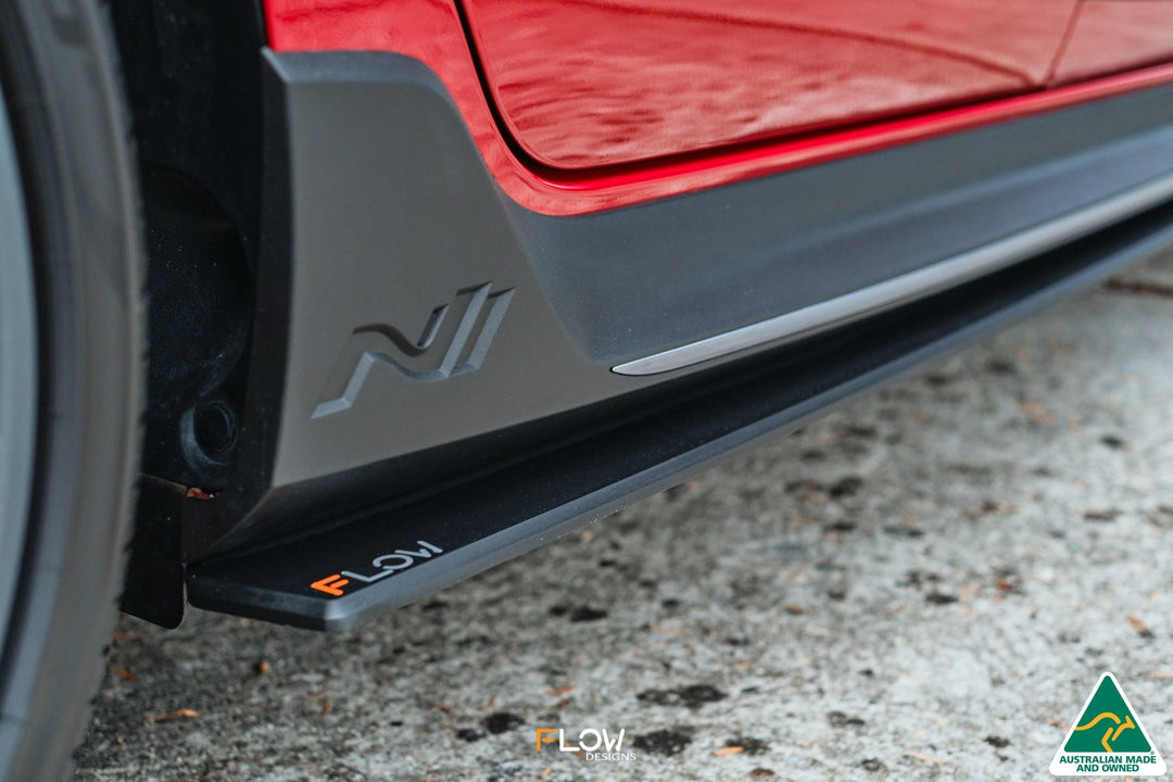i20 N BC3 Side Skirt Splitters (Pair) - Image 5 by Flow Design