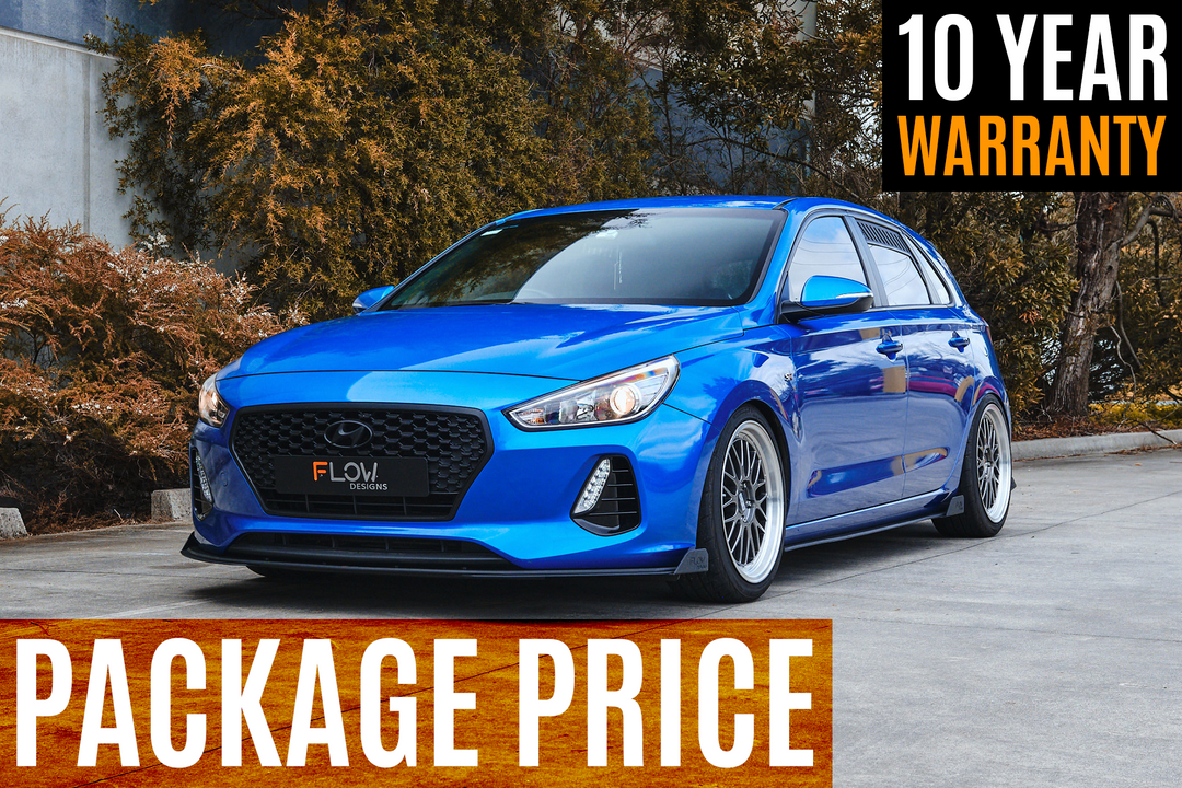 i30 SR Hatch (2017-2018) Full Lip Splitter Set - Image 1 by Flow Design