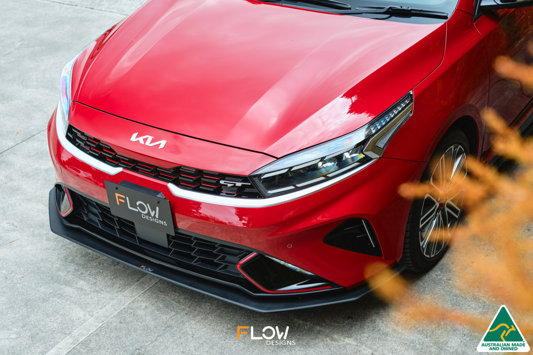 Cerato GT Facelift Front Lip Splitter & Mounting Brace - Image 2 by Flow Design