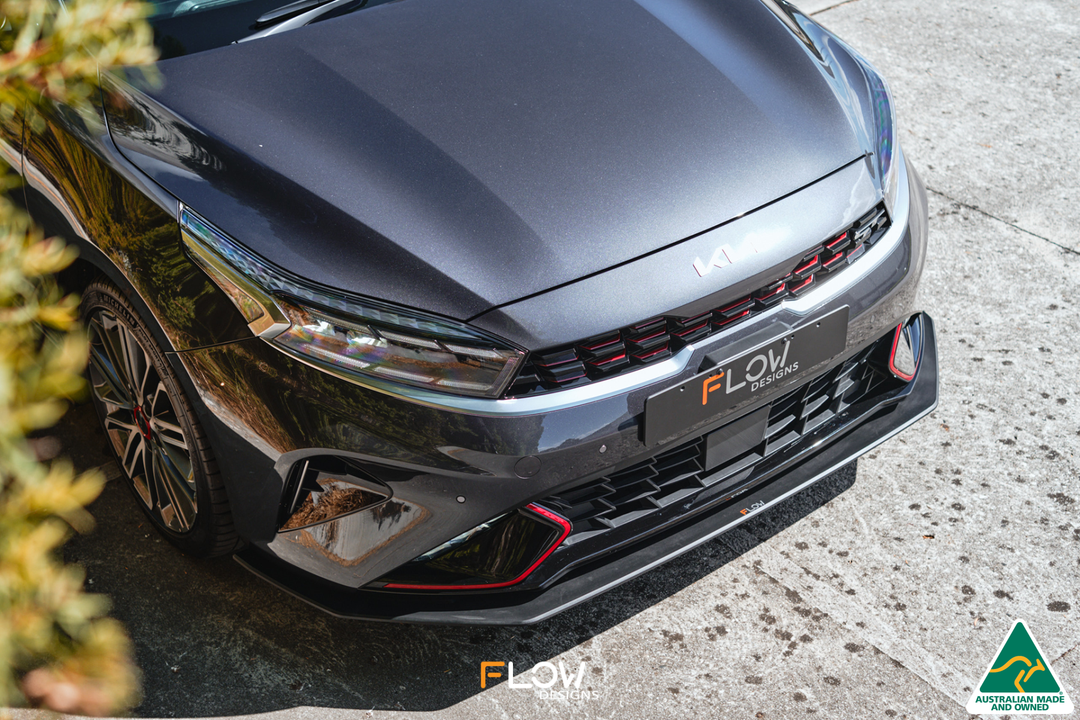 Cerato GT FL Front Lip Splitter & Mounting Brace - Image 2 by Flow Design
