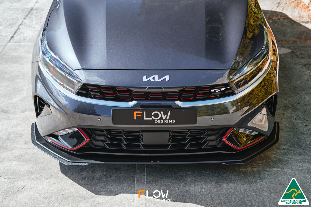 Cerato GT FL Front Lip Splitter & Mounting Brace - Image 4 by Flow Design