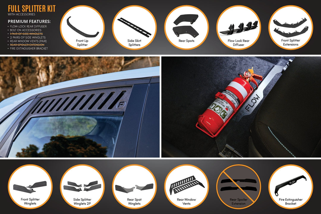 i30N Hatch PD FL 2021 Full Lip Splitter Set - Image 24 by Flow Design